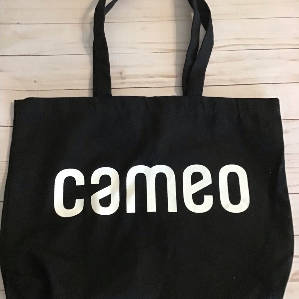 CAMEO Canvas Tote Bag - Black  - BRAND NEW.